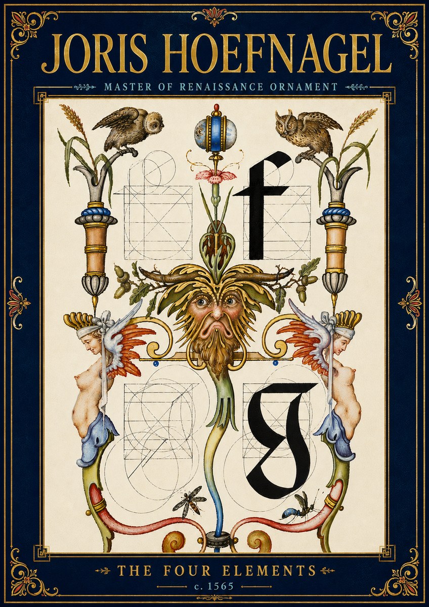 Joris Hoefnagel The Four Elements II No6 - Plakat