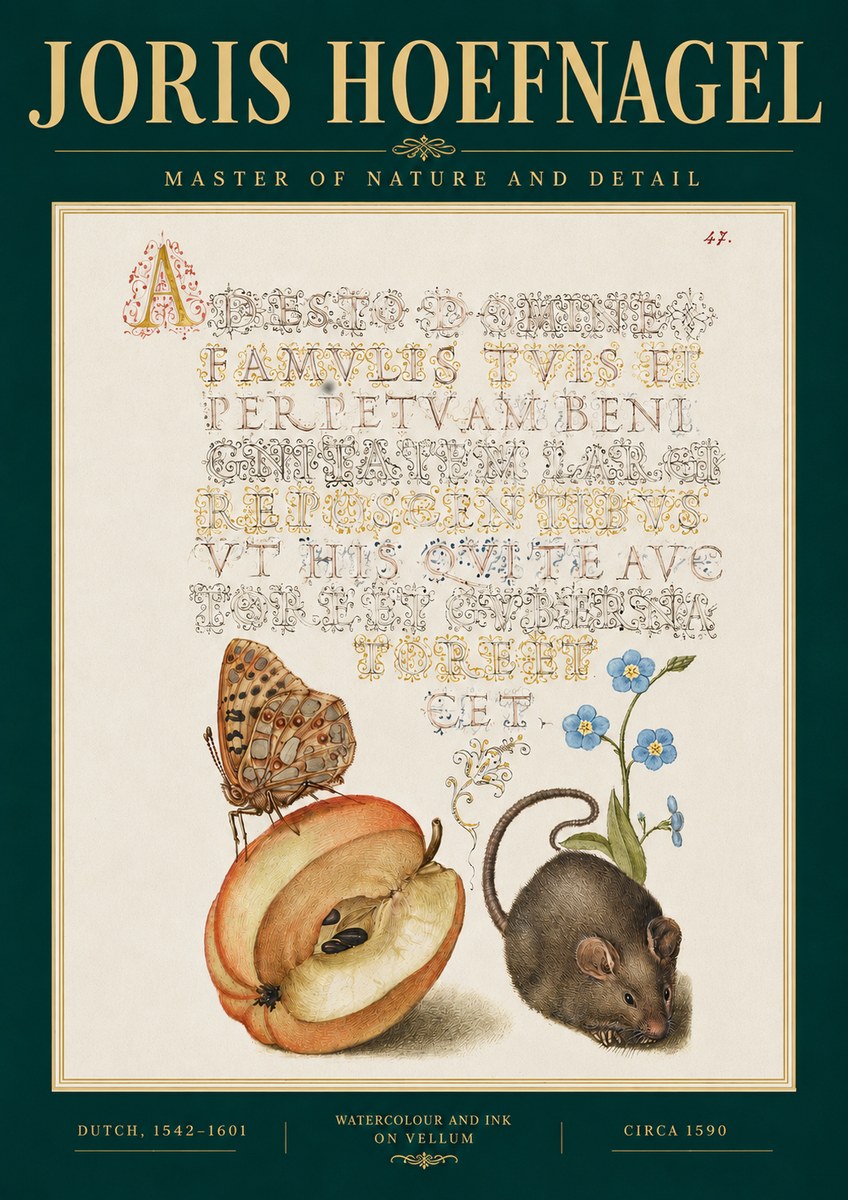 Joris Hoefnagel A Devotion of the Family Is the Perpetual Wealth No3 - Plakat