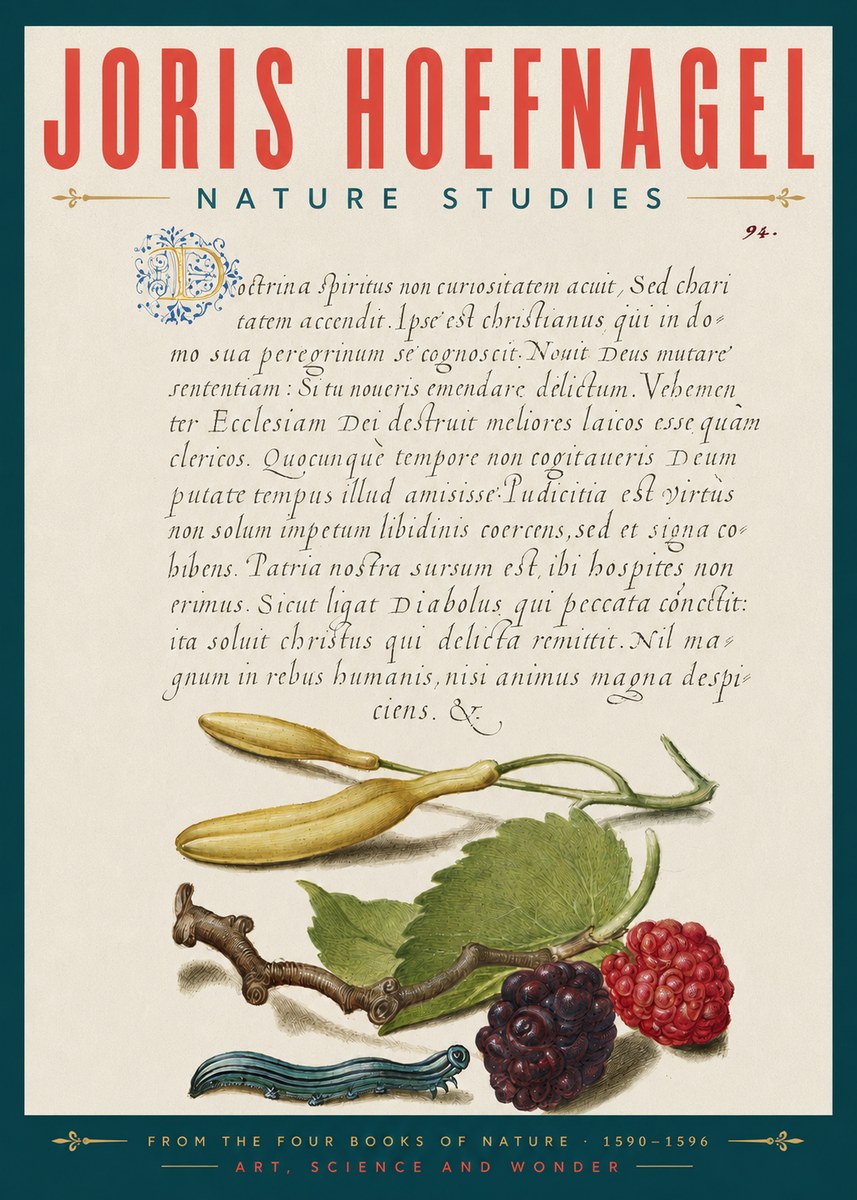Joris Hoefnagel Nature Studies No5 - Plakat