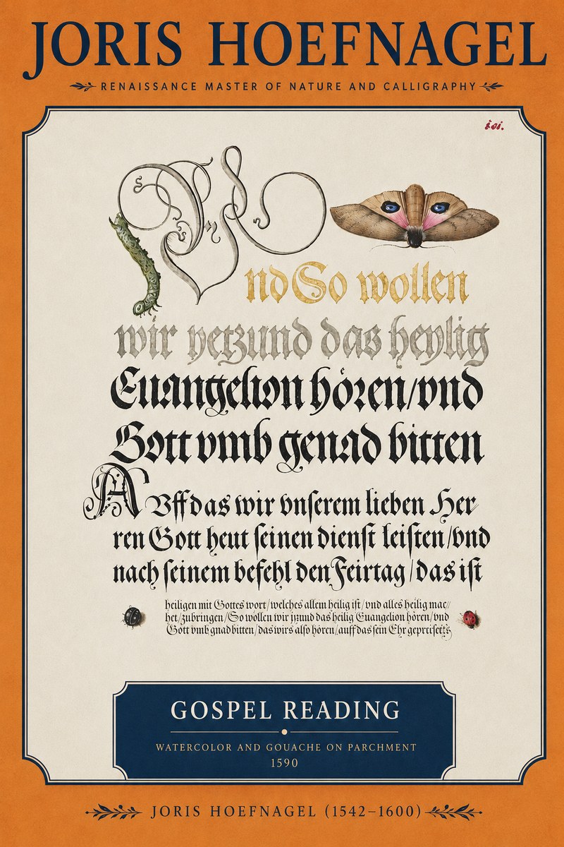 Joris Hoefnagel Gospel Reading No3 - Plakat