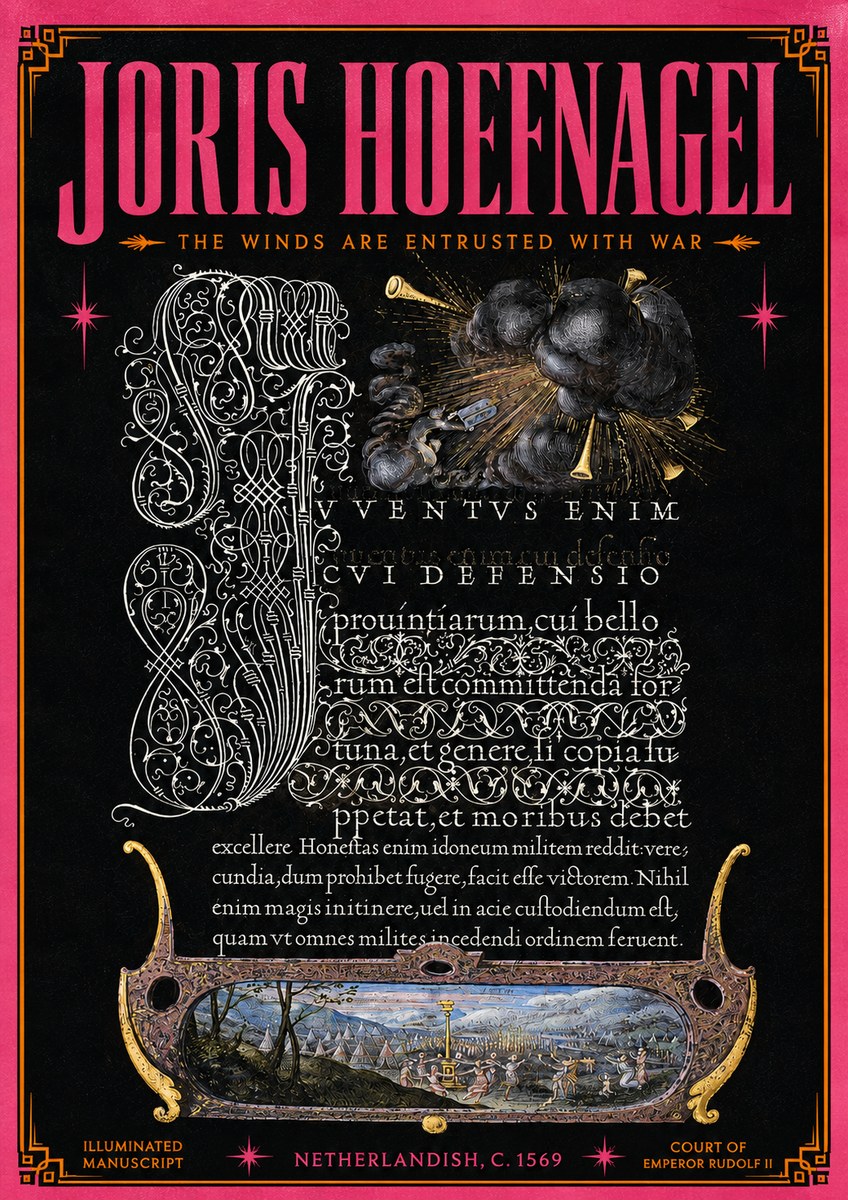 Joris Hoefnagel The Winds Are Entrusted with War No5 - Plakat