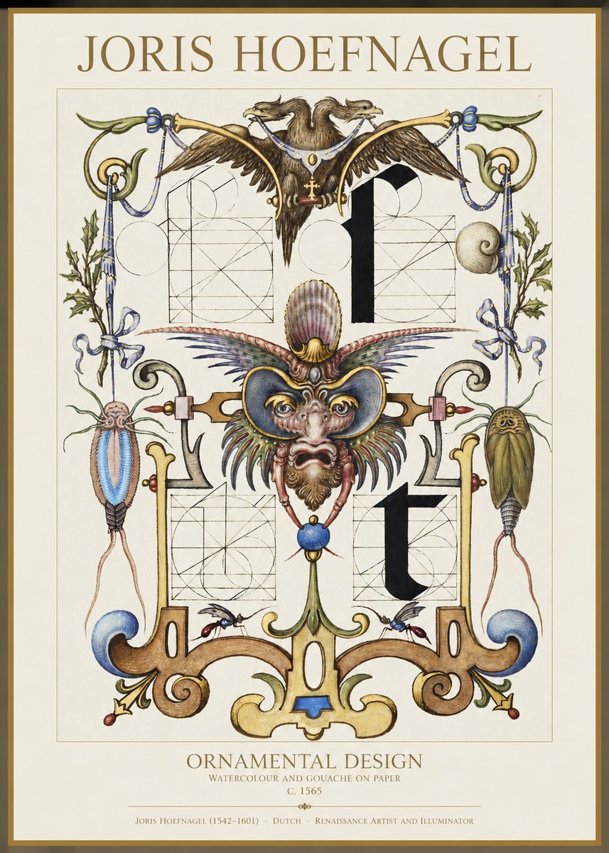 Joris Hoefnagel Ornamental Design II No1 - Plakat