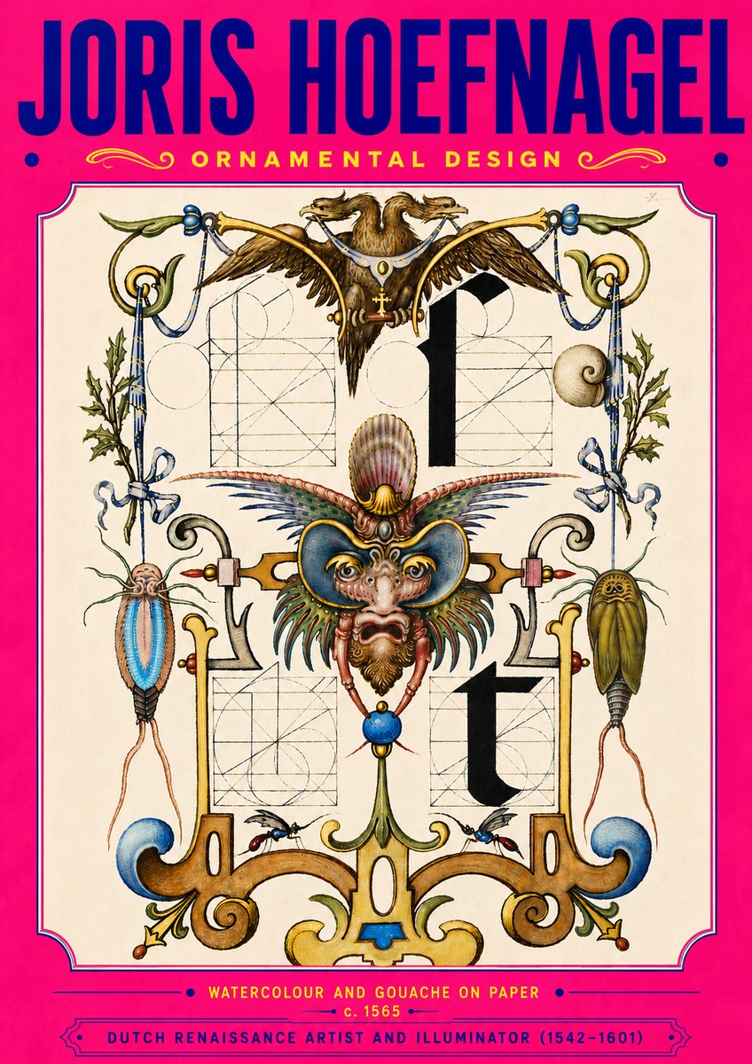 Joris Hoefnagel Ornamental Design II No5 - Plakat