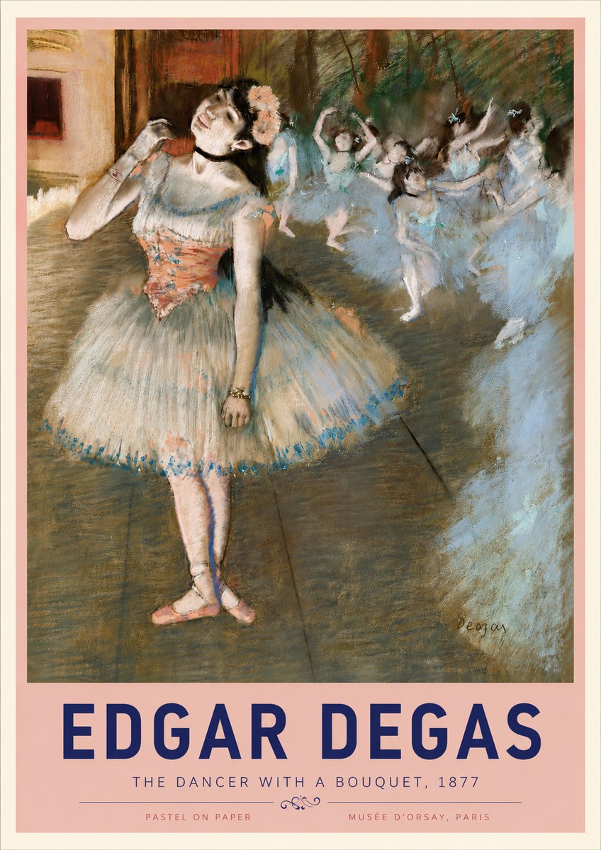 Edgar Degas The Dancer with a Bouquet No3 - Plakat