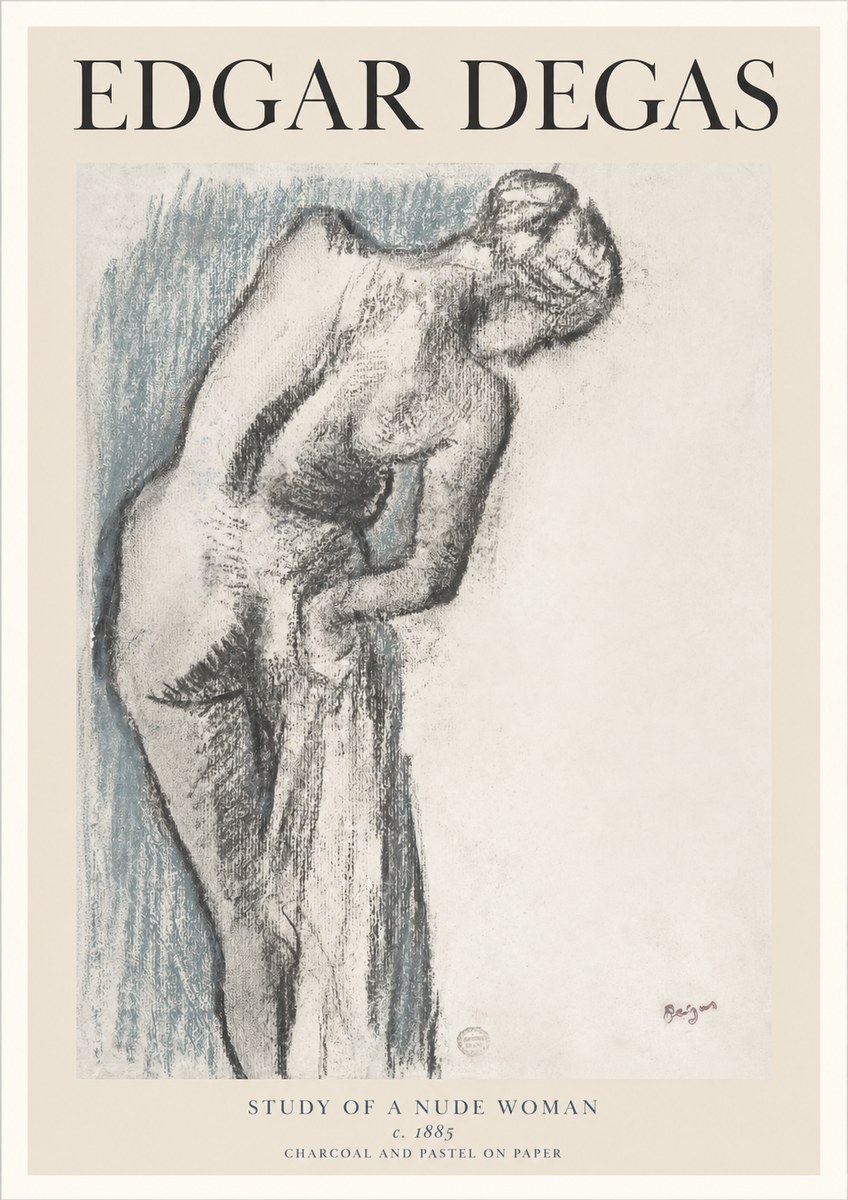 Edgar Degas Study of a Nude Woman II No1 - Plakat