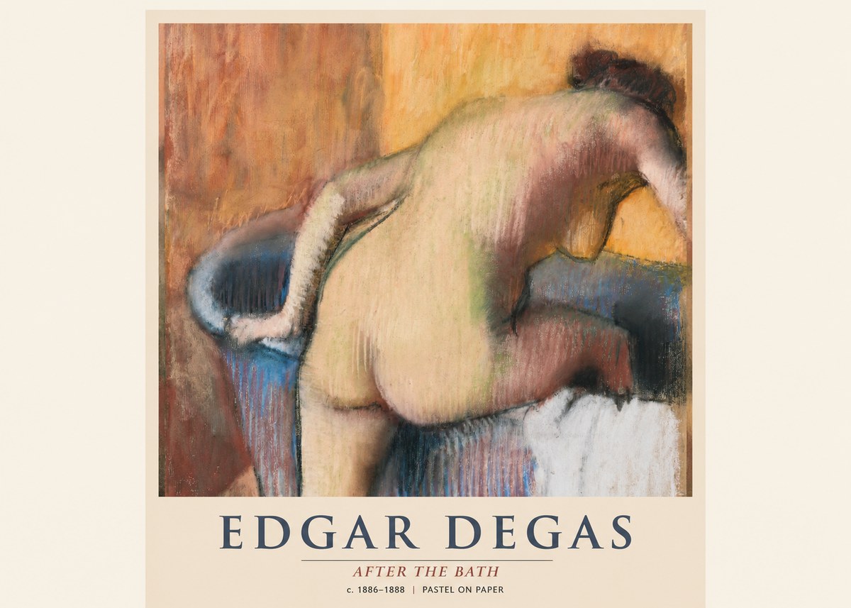 Edgar Degas After the Bath I No1 - Plakat