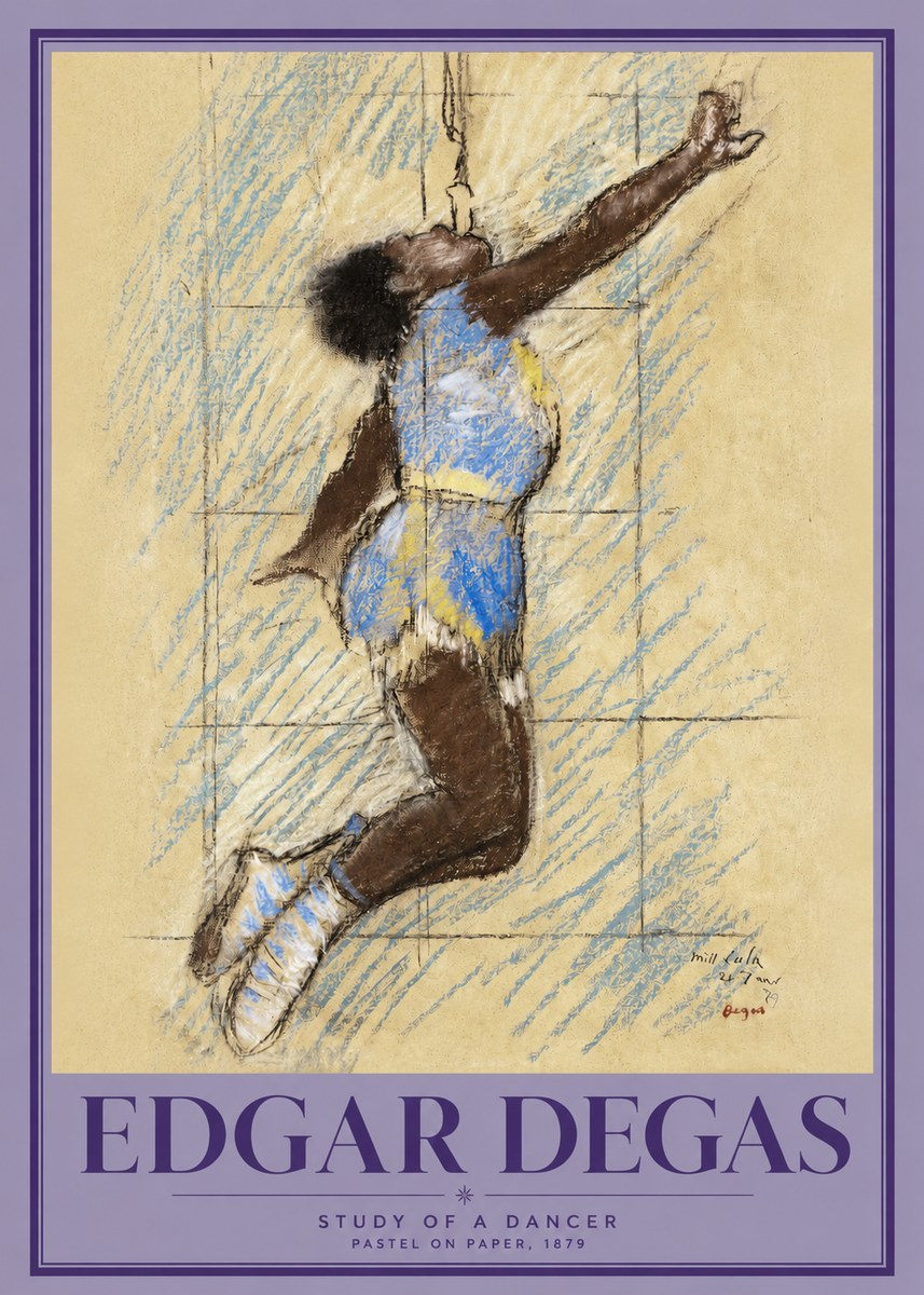 Edgar Degas Study of a Dancer No2 - Plakat