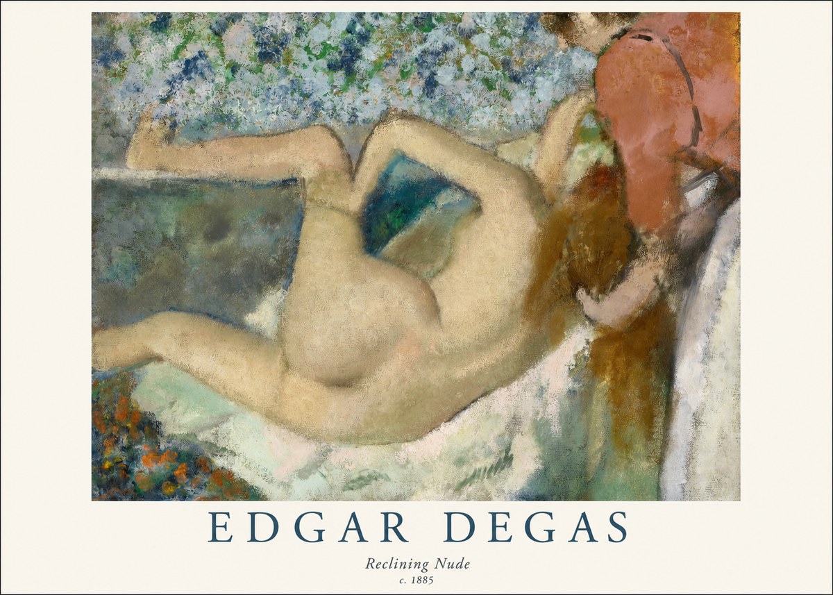 Edgar Degas Reclining Nude No1 - Plakat