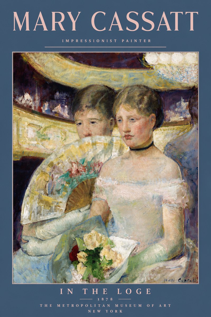 Mary Cassatt In the Loge No5 - Plakat