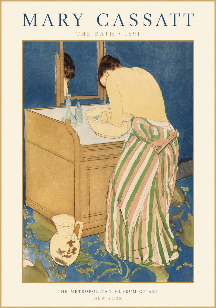 Mary Cassatt The Bath No1 - Plakat
