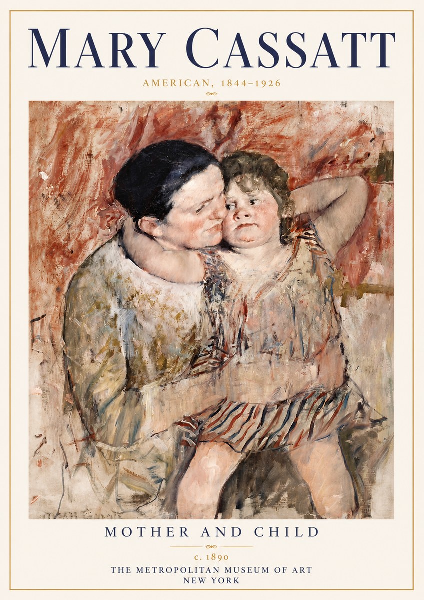 Mary Cassatt Mother and Child II No6 - Plakat