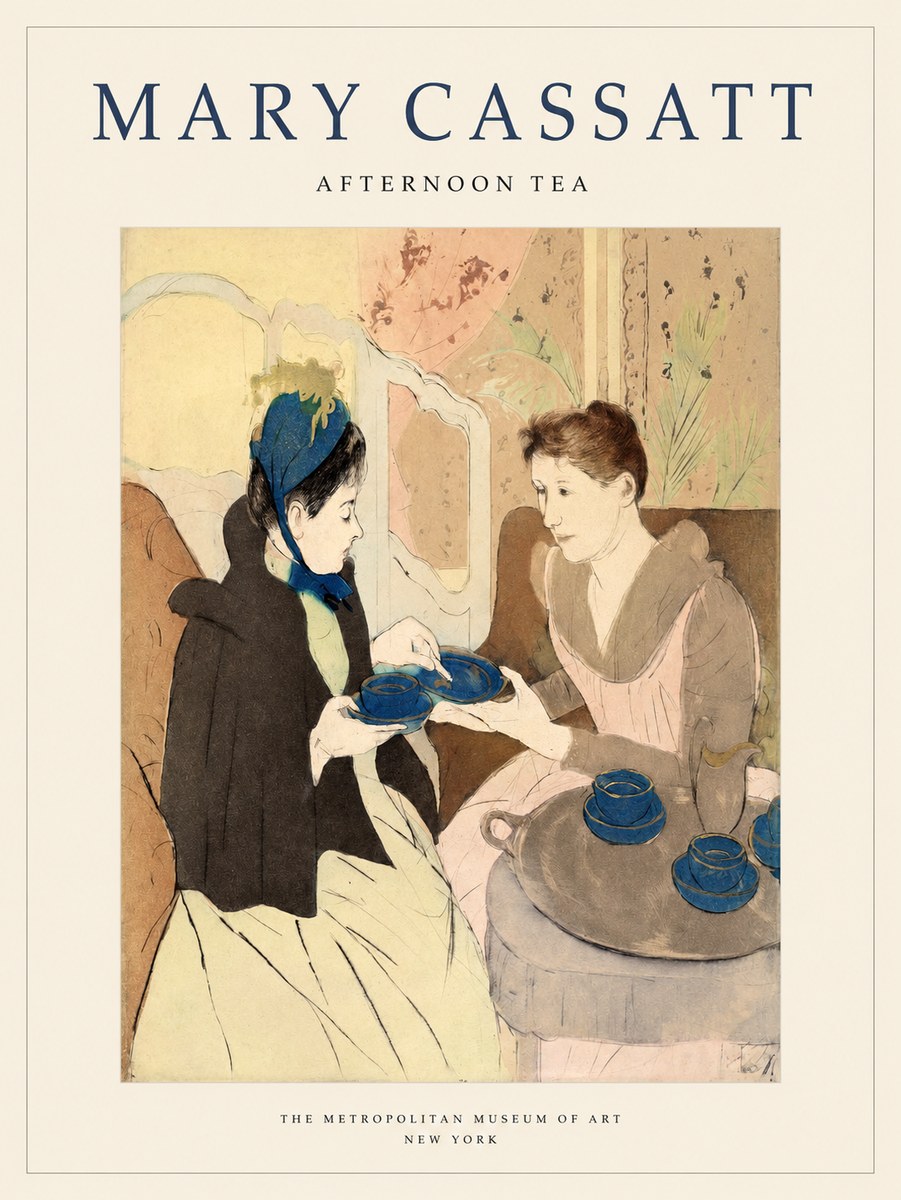 Mary Cassatt Afternoon Tea No1 - Plakat