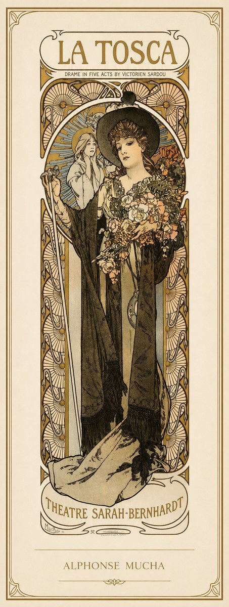 Mucha La Tosca No1 - Plakat