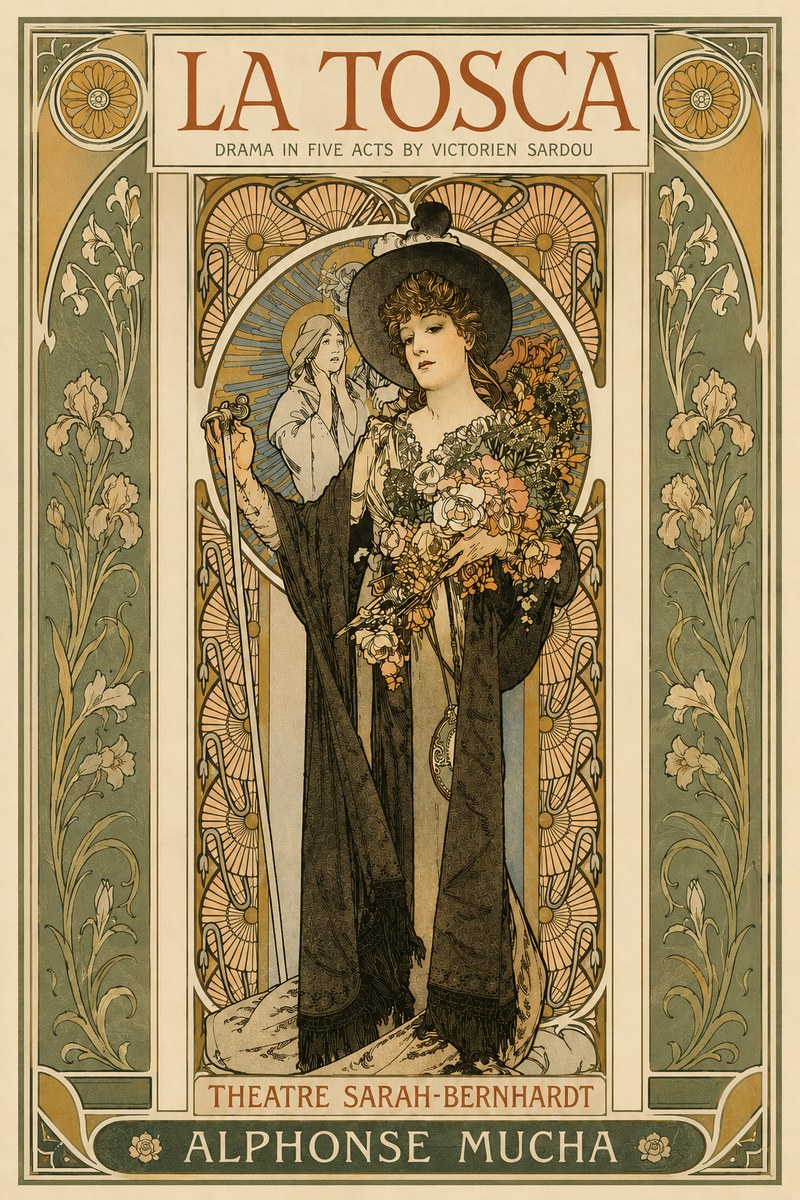 Mucha La Tosca No3 - Plakat