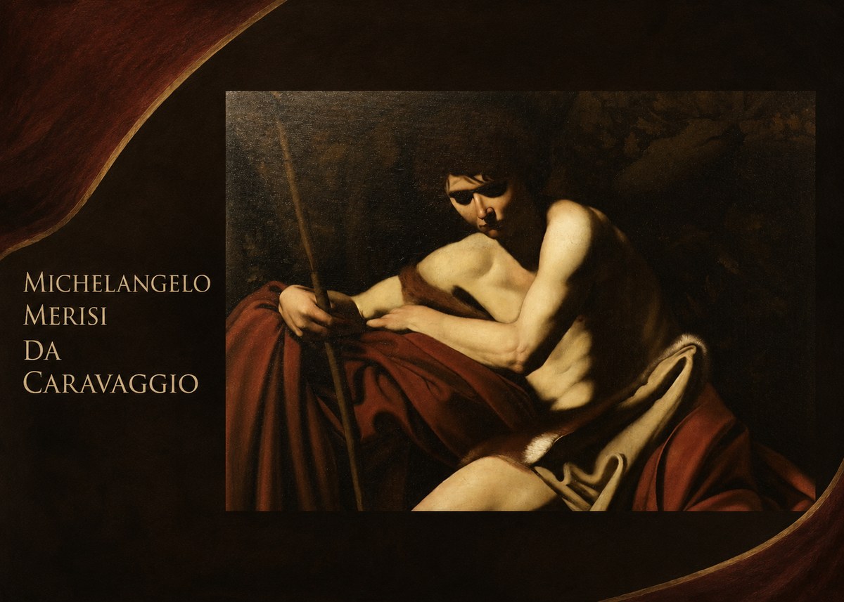 Michelangelo Merisi da Caravaggio Saint John the Baptist I No6 - Plakat