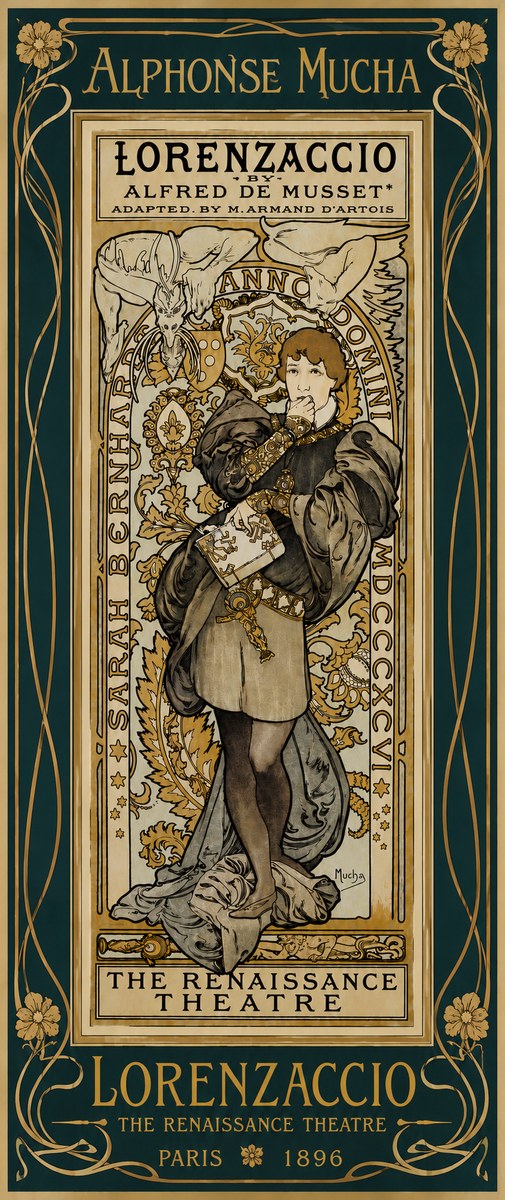Mucha Lorenzaccio No5 - Plakat