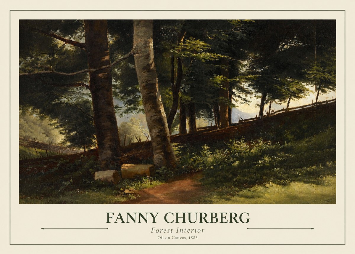 Fanny Churberg Forest Interior No1 - Plakat