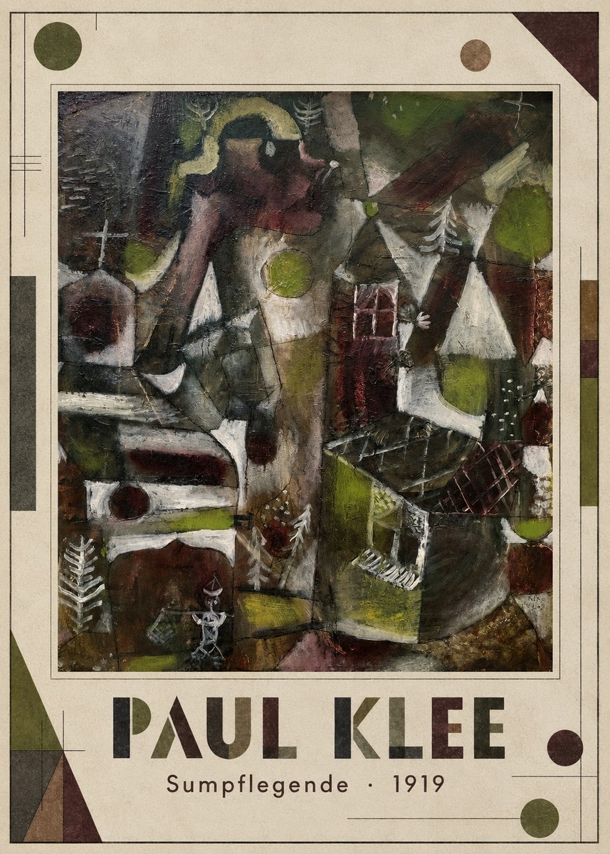 Paul Klee Sumpflegende I No1 - Plakat