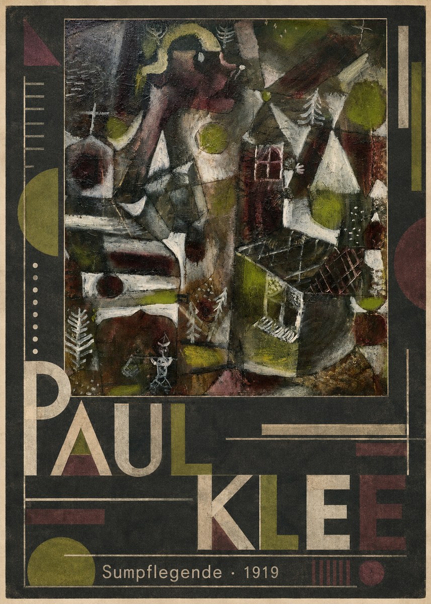 Paul Klee Sumpflegende I No5 - Plakat
