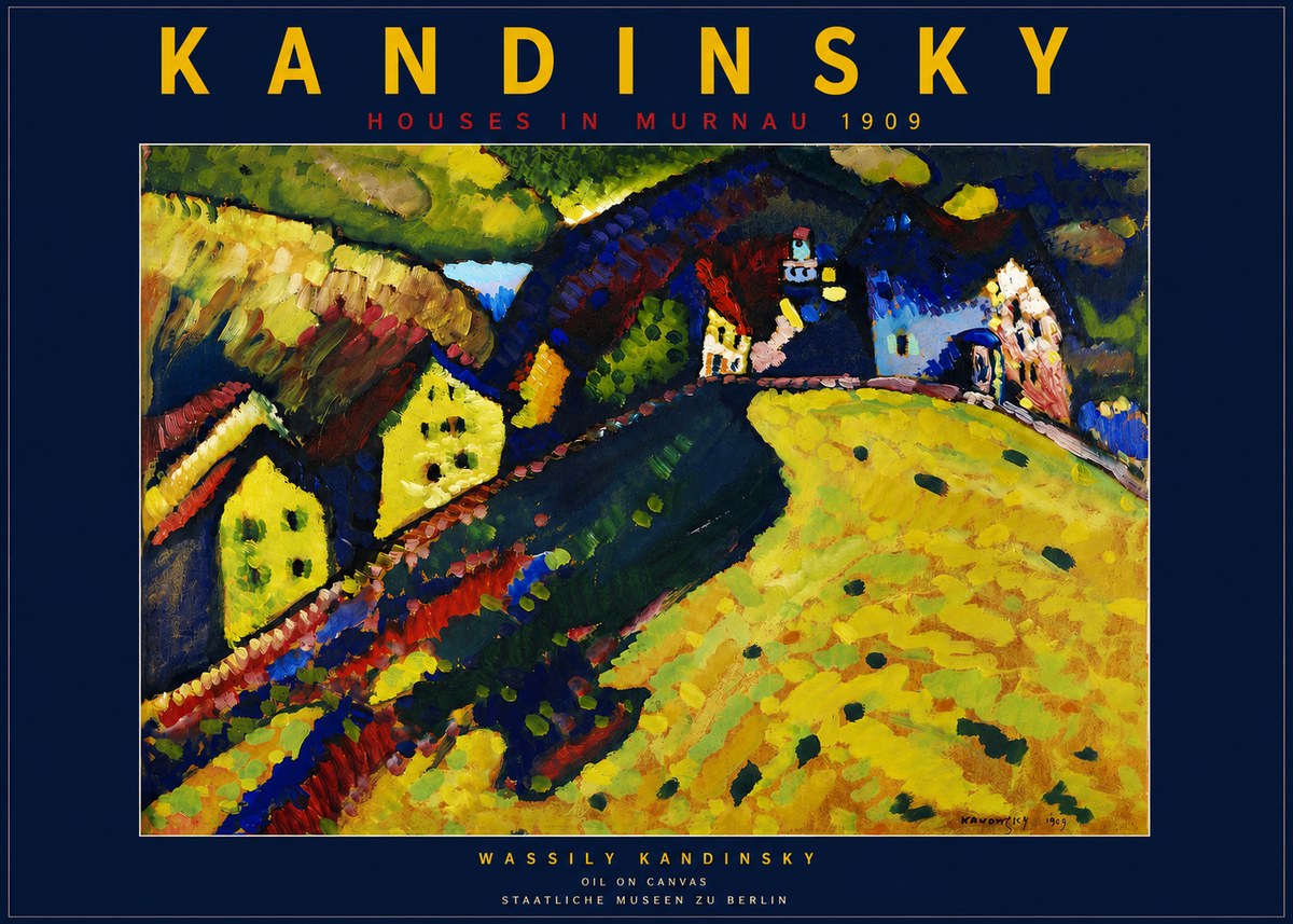 Kandinsky Houses in Murnau No4 - Plakat