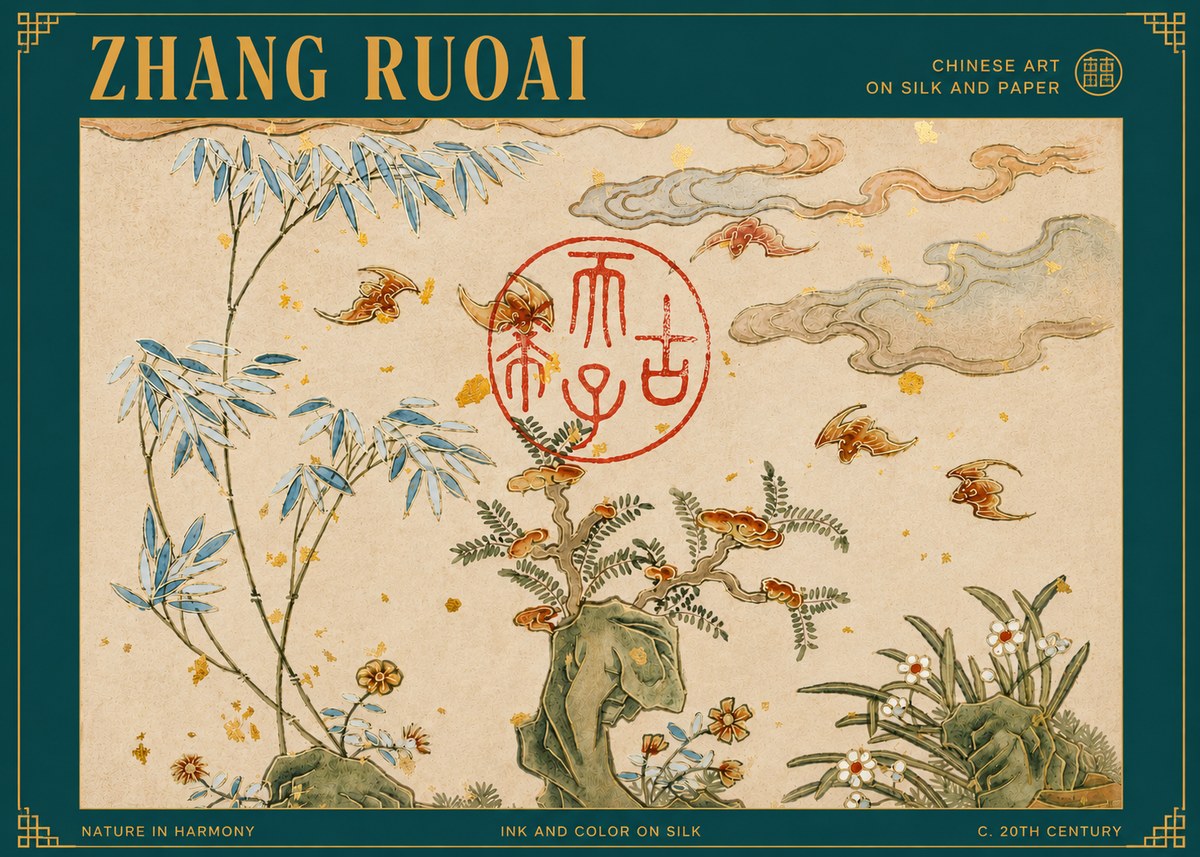 Zhang Ruoai Nature in Harmony No3 - Plakat