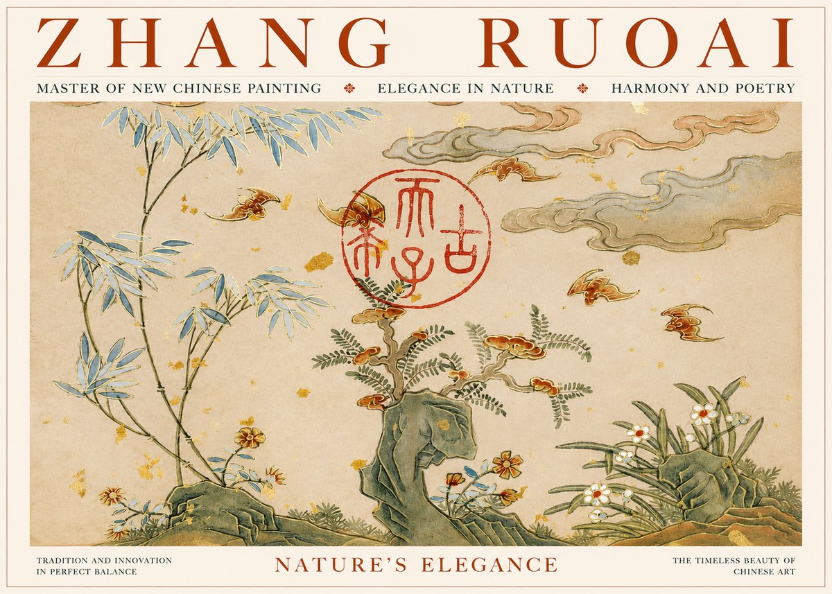 Zhang Ruoai Nature in Harmony No6 - Plakat