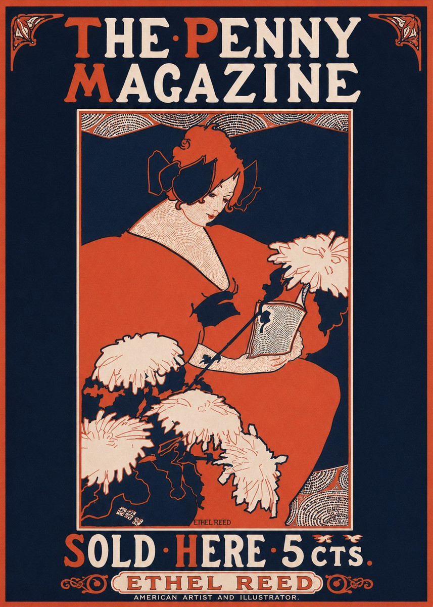 Ethel Reed The Penny Magazine No2 - Plakat