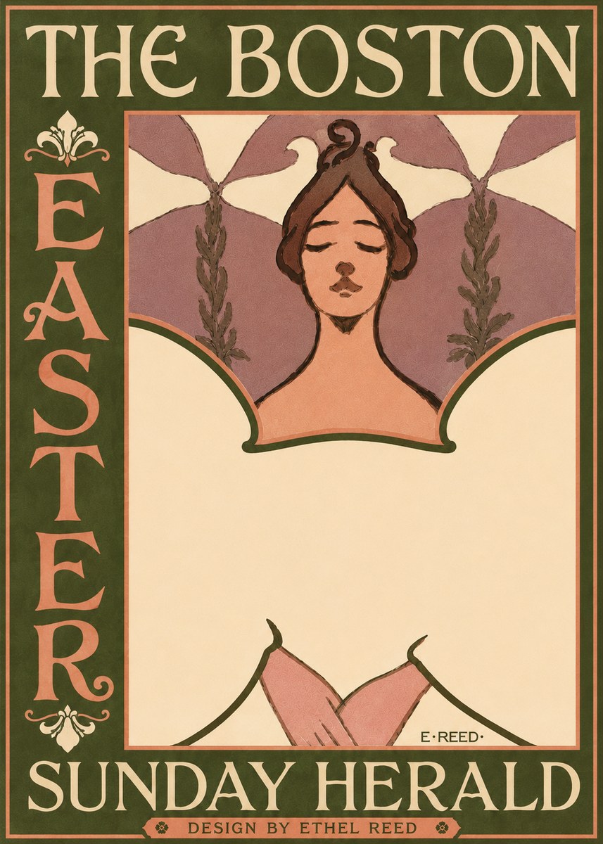 Ethel Reed The Boston Easter Sunday Herald No4 - Plakat