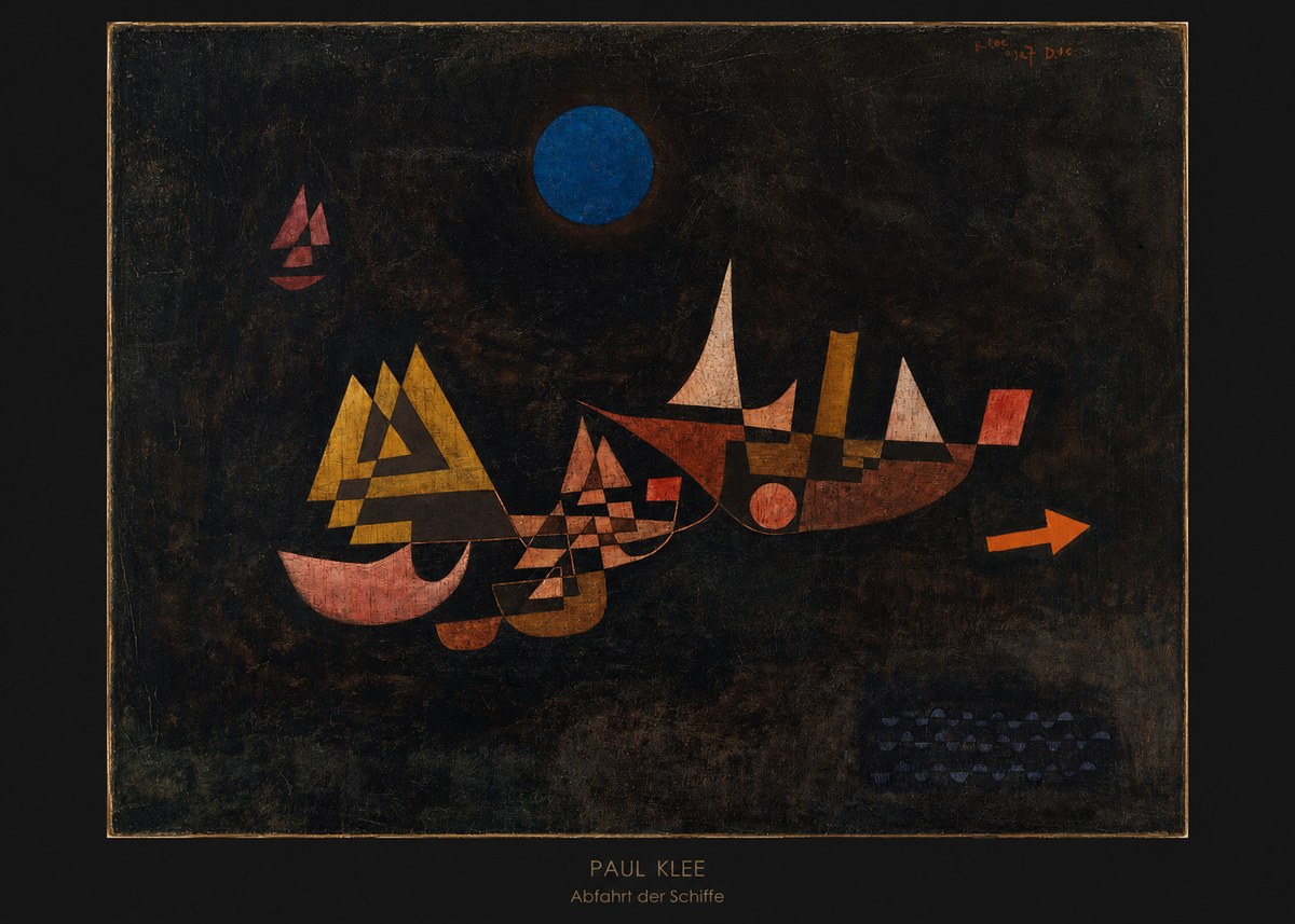 Paul Klee Abfahrt Der Schiffe No6 - Plakat