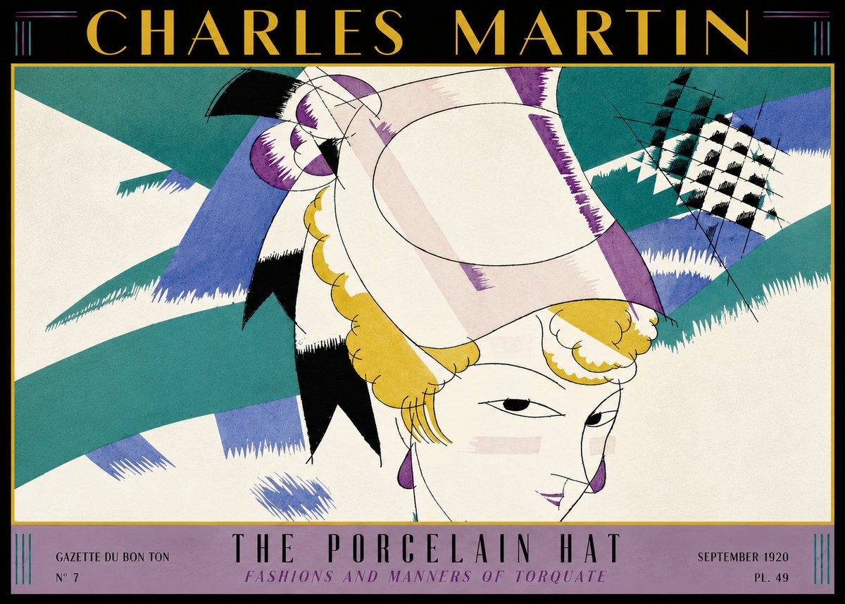 Charles Martin The Porcelain Hat No3 - Plakat