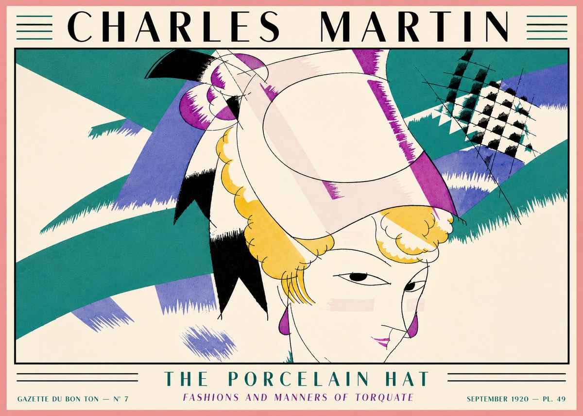 Charles Martin The Porcelain Hat No5 - Plakat