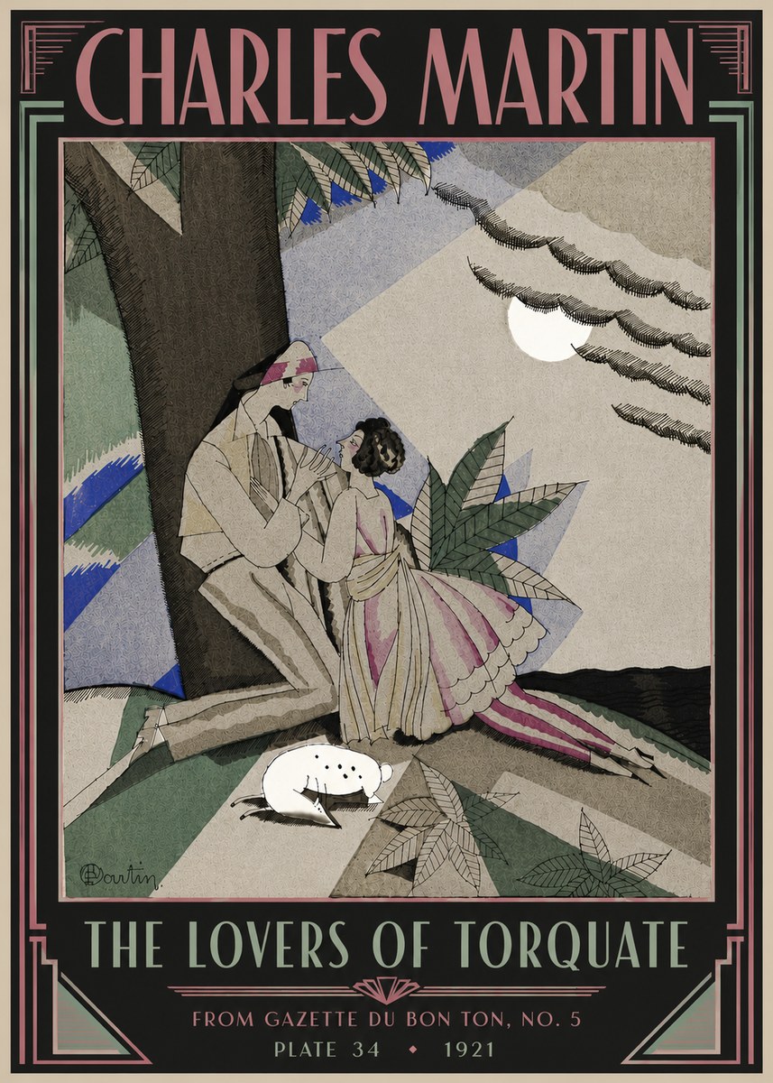 Charles Martin The Lovers of Torquate No6 - Plakat
