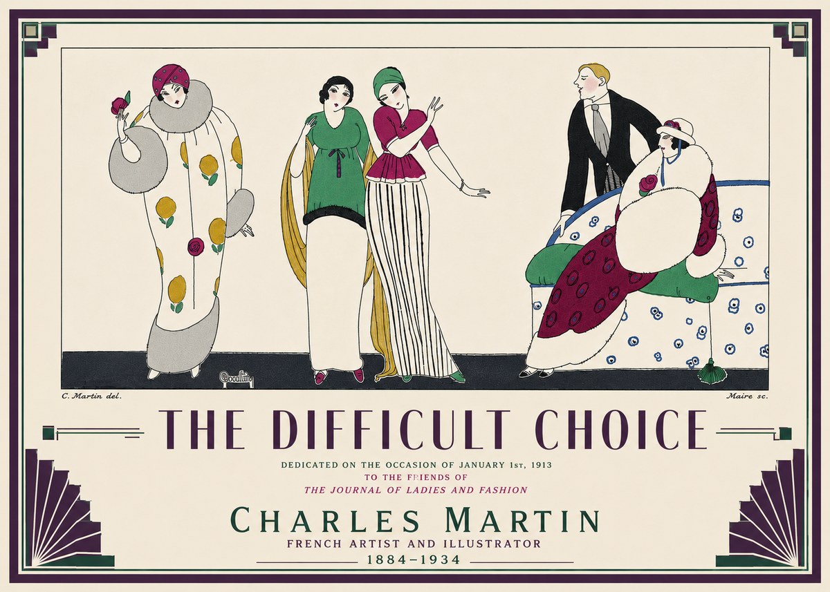 Charles Martin The Difficult Choice No6 - Plakat