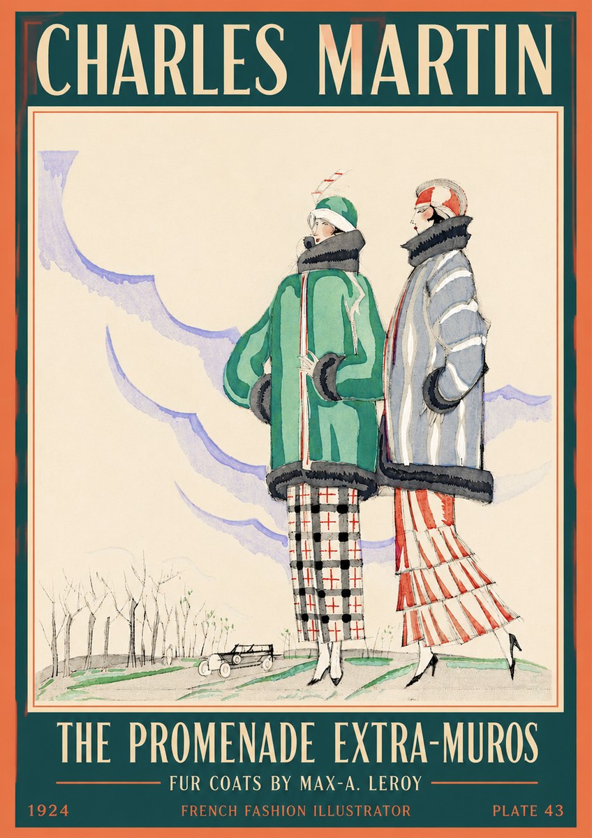 Charles Martin The Promenade Extra-muros No2 - Plakat