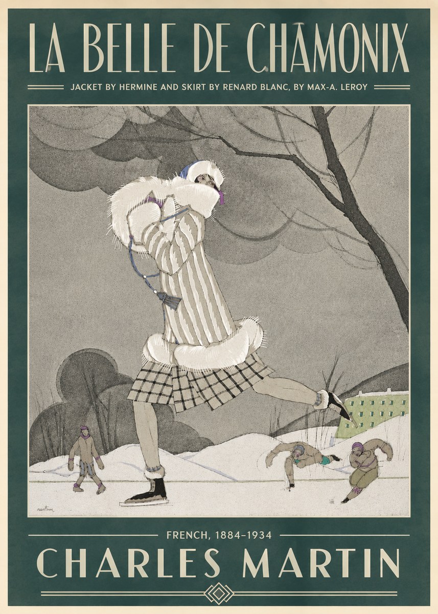 Charles Martin La Belle De Chamonix No4 - Plakat
