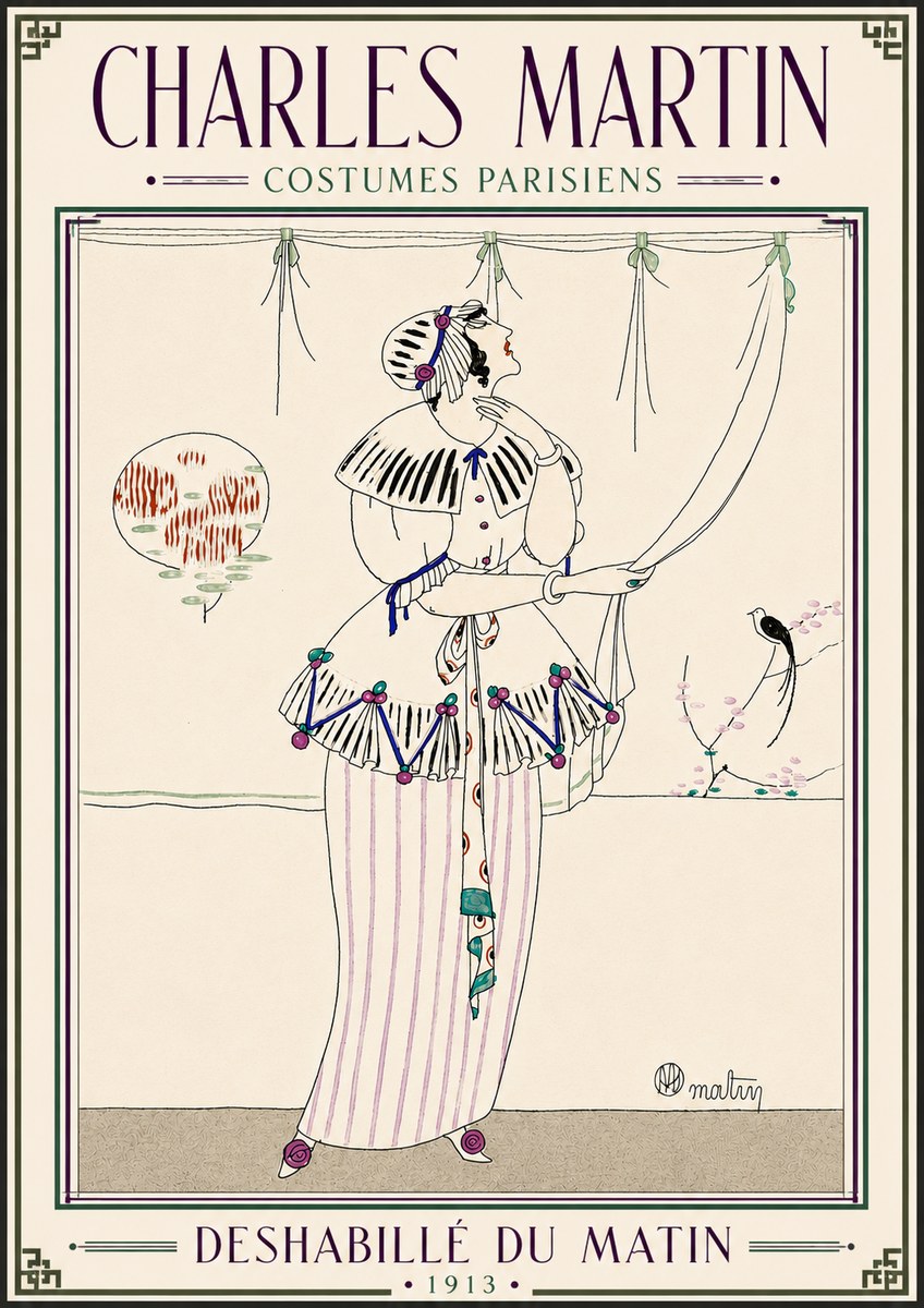 Charles Martin Deshabillé Du Matin No5 - Plakat