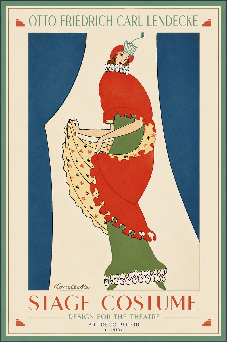 Otto Friedrich Carl Lendecke Stage Costume No6 - Plakat