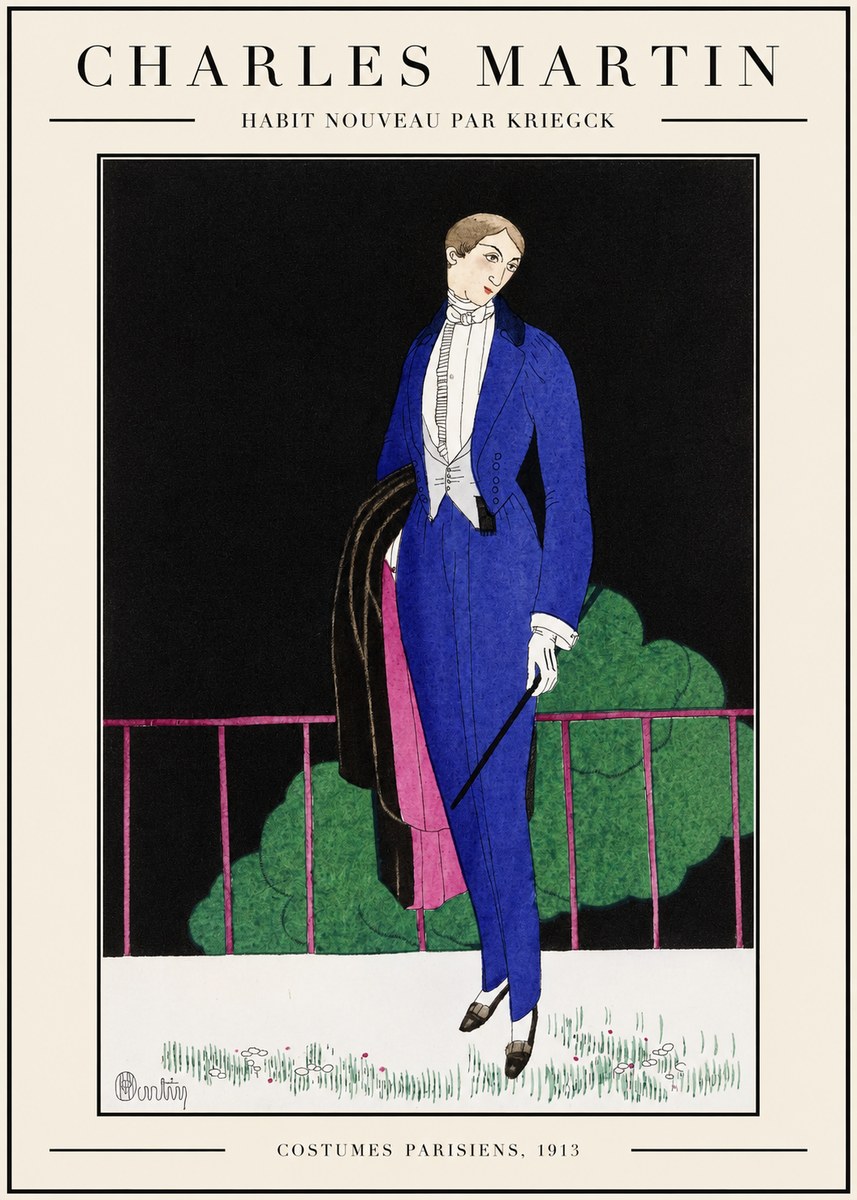 Charles Martin Habit Nouveau Par Kriegk No1 - Plakat