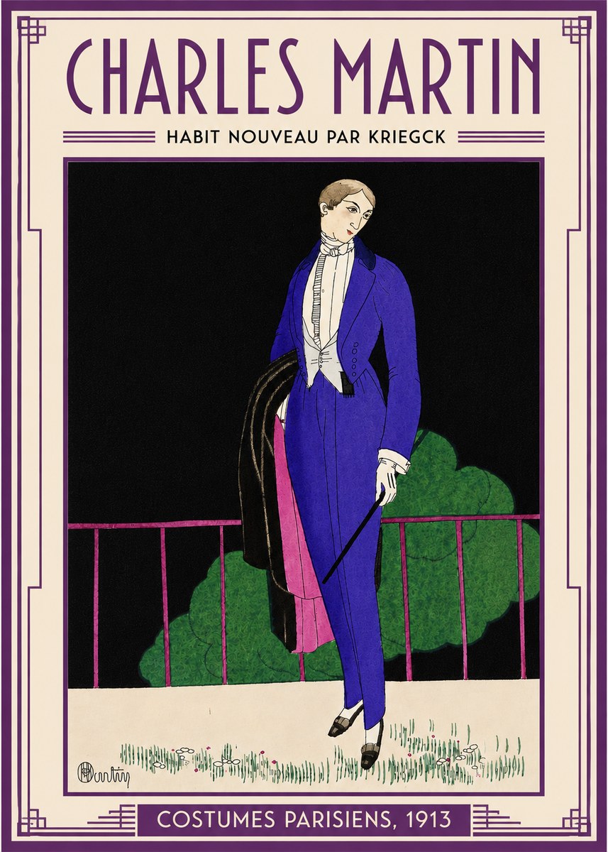 Charles Martin Habit Nouveau Par Kriegk No4 - Plakat