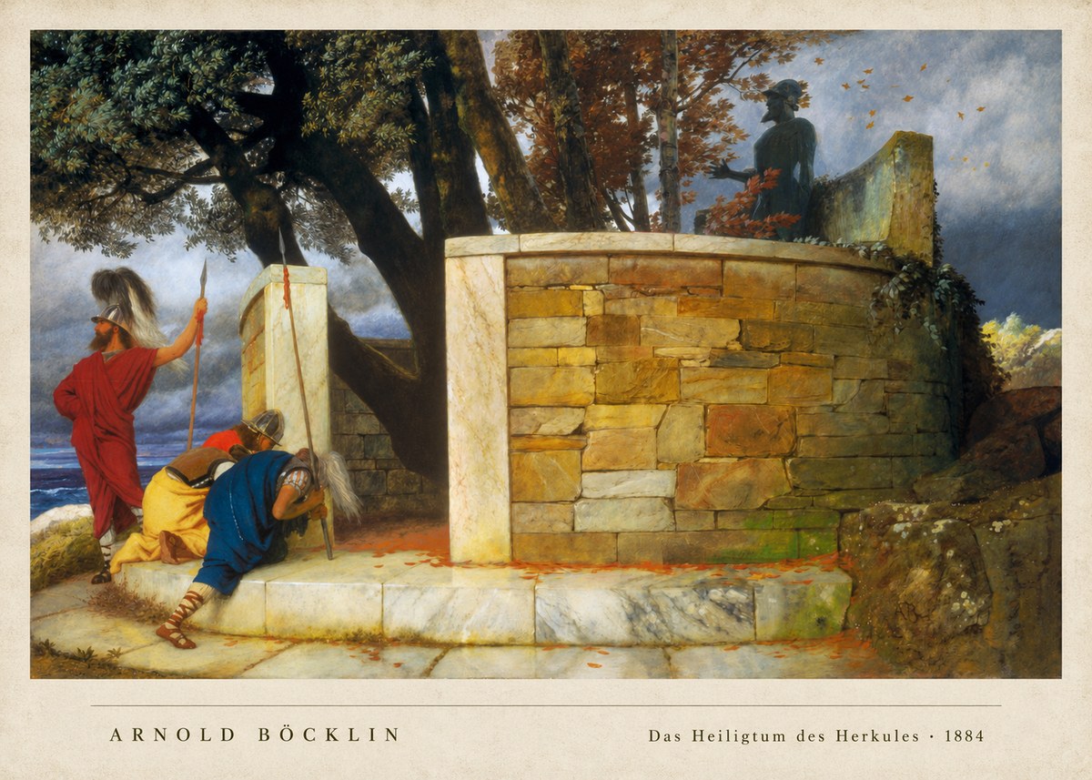 Arnold Böcklin Das Heiligtum Des Herkules I No2 - Plakat