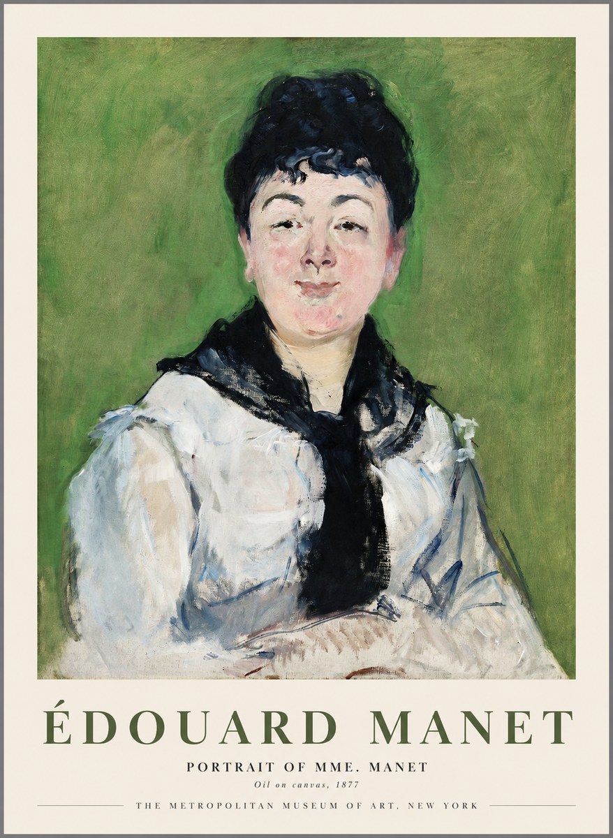 Édouard Manet Portrait of Mme. Manet No1 - Plakat