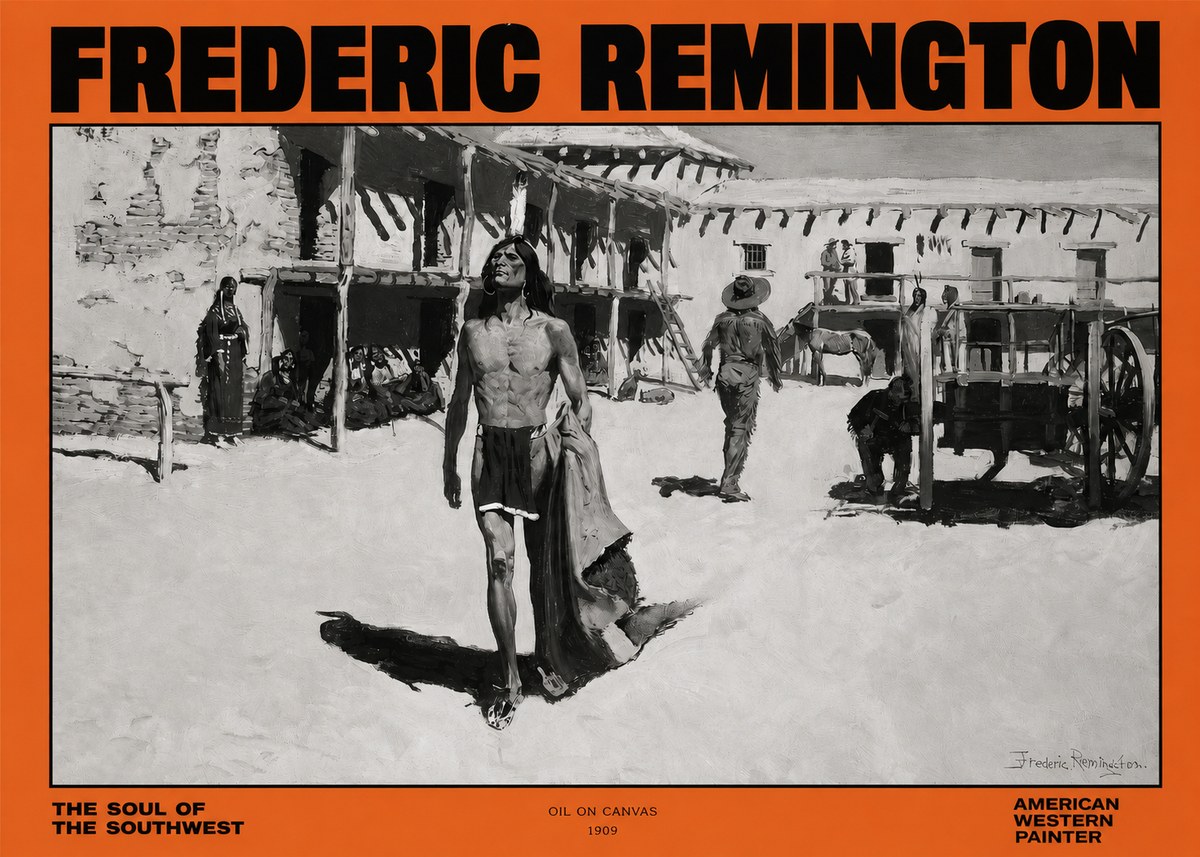 Frederic Remington The Soul of the Southwest No2 - Plakat
