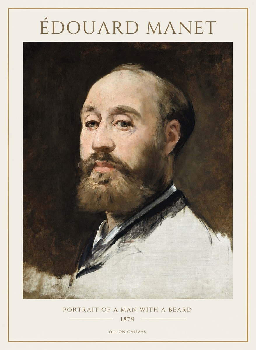 Édouard Manet Portrait of a Man with a Beard No1 - Plakat