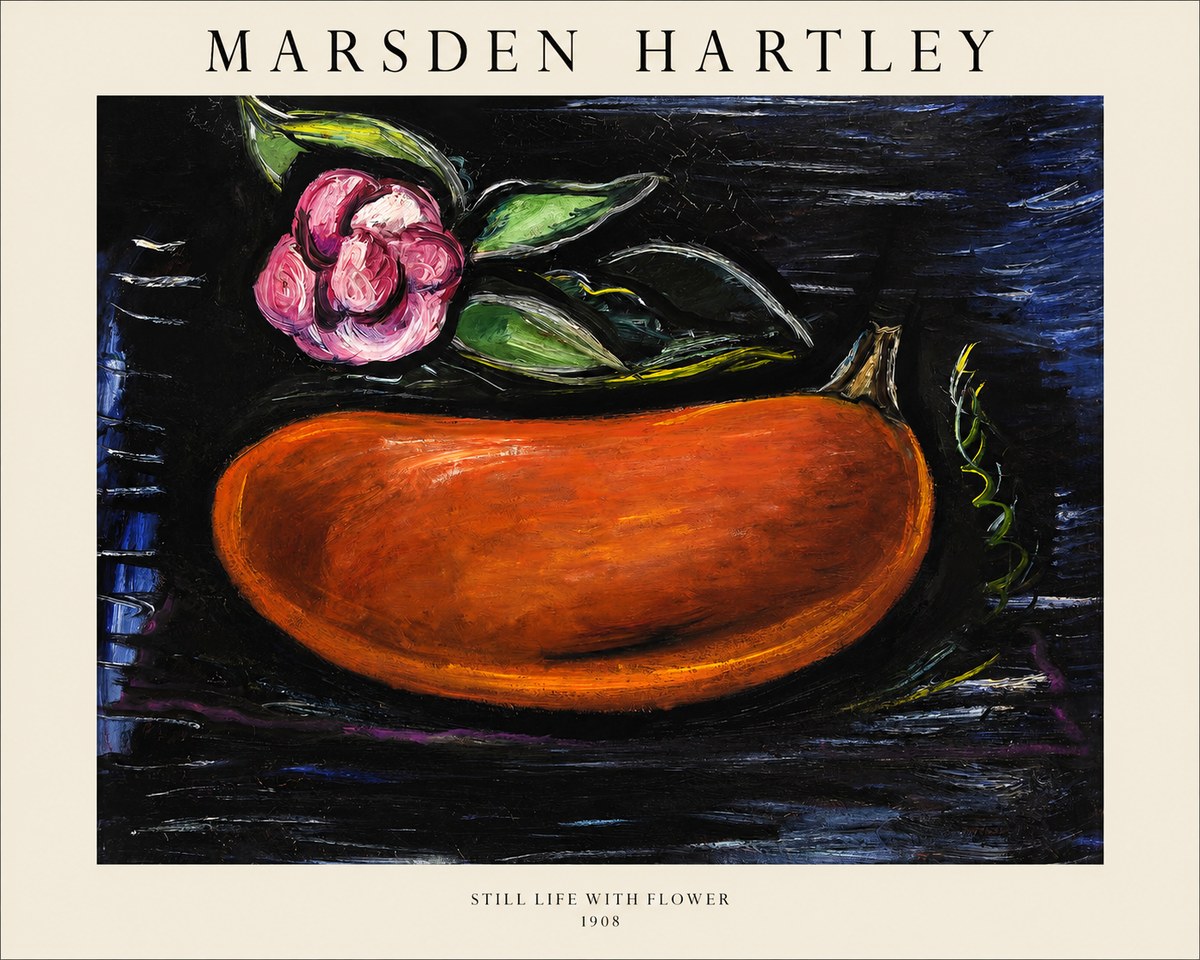 Marsden Hartley Still Life with Flower No1 - Plakat
