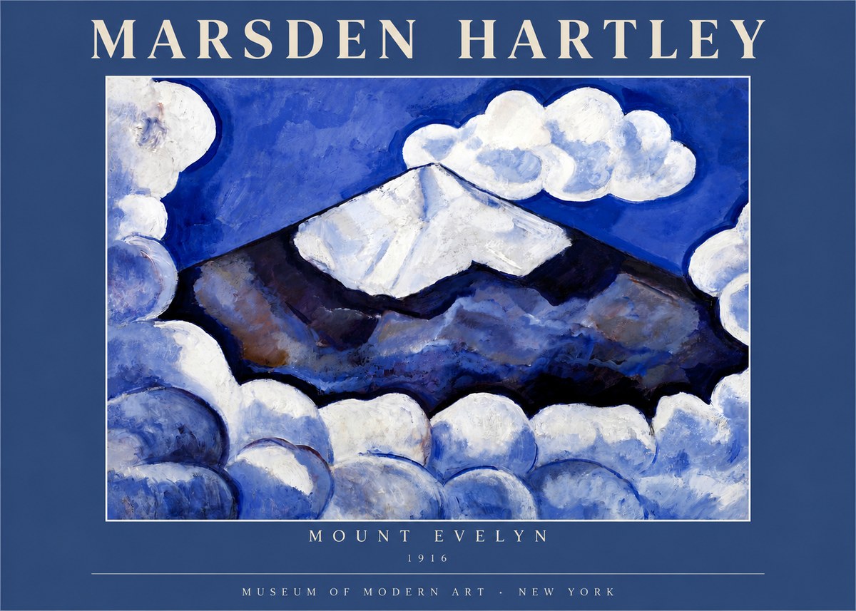 Marsden Hartley Mount Evelyn No3 - Plakat