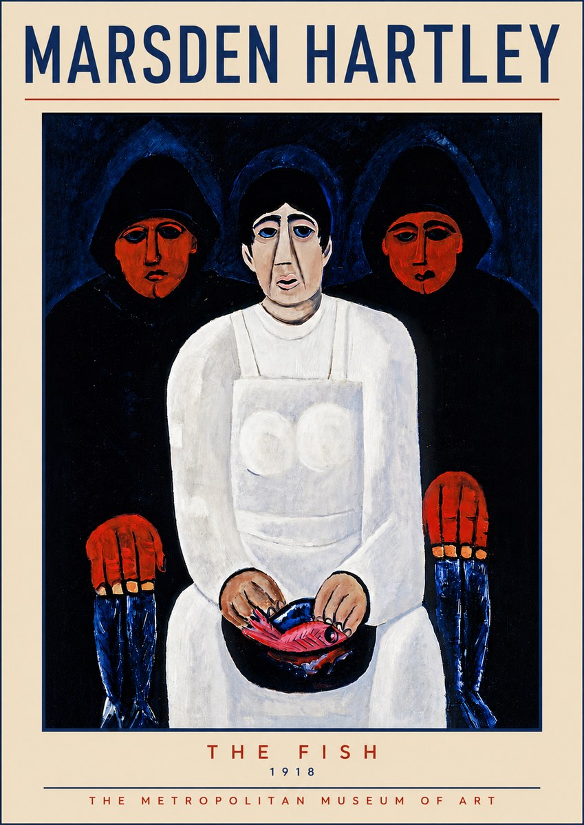 Marsden Hartley The Fish No5 - Plakat