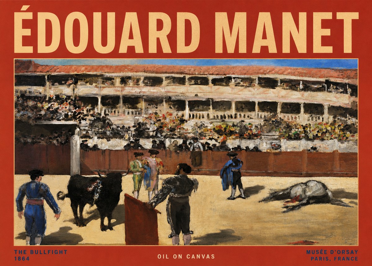 Édouard Manet The Bullfight II No2 - Plakat