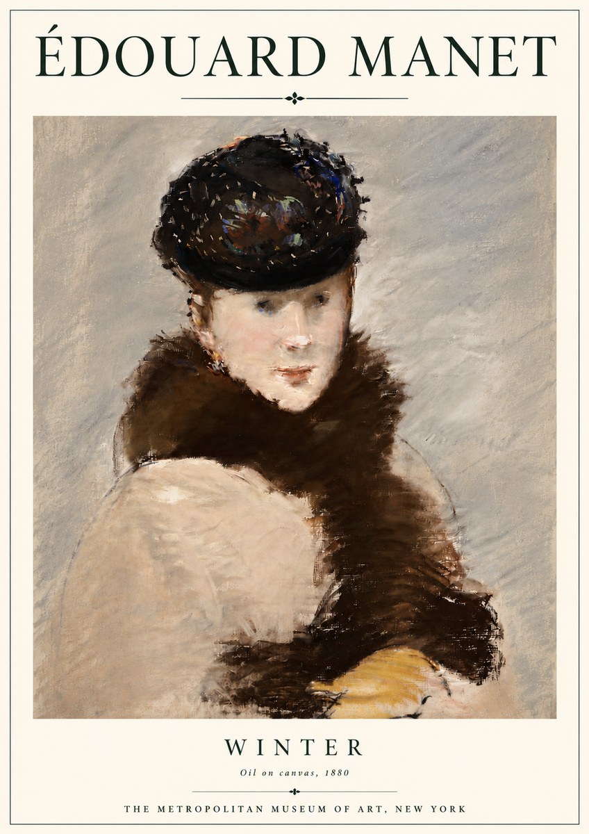 Édouard Manet Winter No4 - Plakat