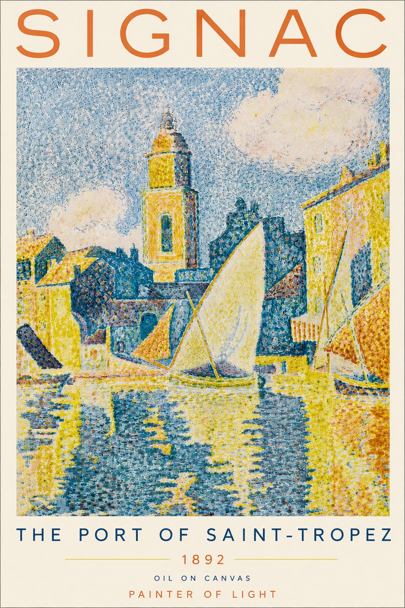 Signac The Port of Saint-tropez No4 - Plakat