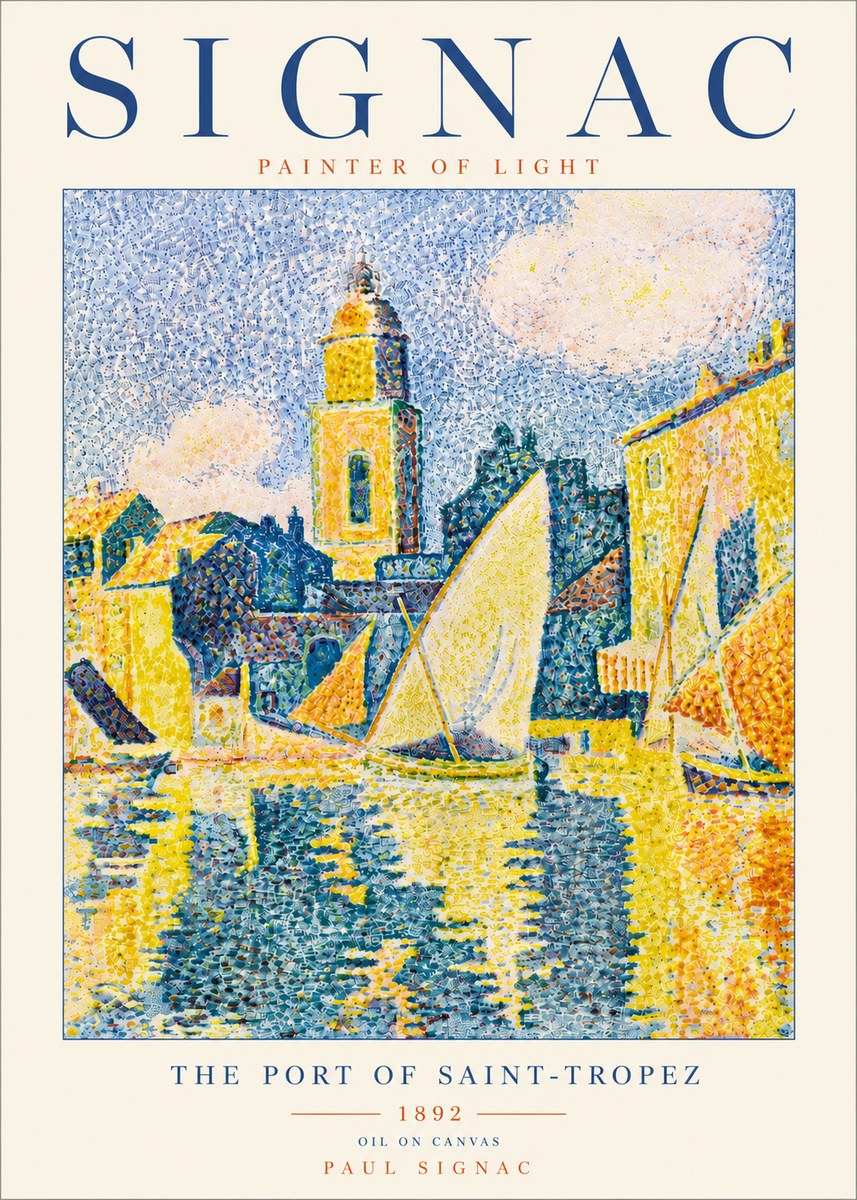 Signac The Port of Saint-tropez No6 - Plakat